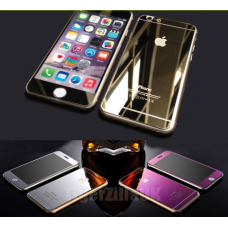 Front and Back Mirror Effect Tempered Glass Screen Protector for iPhone 6/6S
