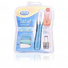 Scholl Velvet Smooth Electronic Nail Care System - Blue Scholl Velvet Smooth Electronic Nail Care System - Blue