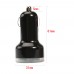 Black 2-Port Dual USB in-Car Charger for Smartphones and Tablets